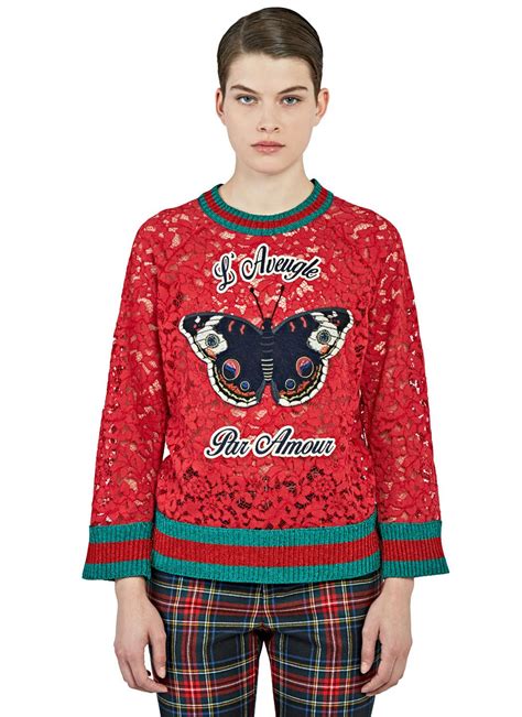 gucci butterfly sweater|gucci sweater vintage.